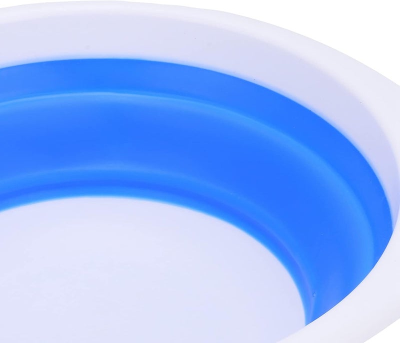 Collapsible Washing Basin Portable Multifunctional Plastic Rubber Vegetable Washing Bucket for Travel Camping Outdoor Activities (M) - Image 4