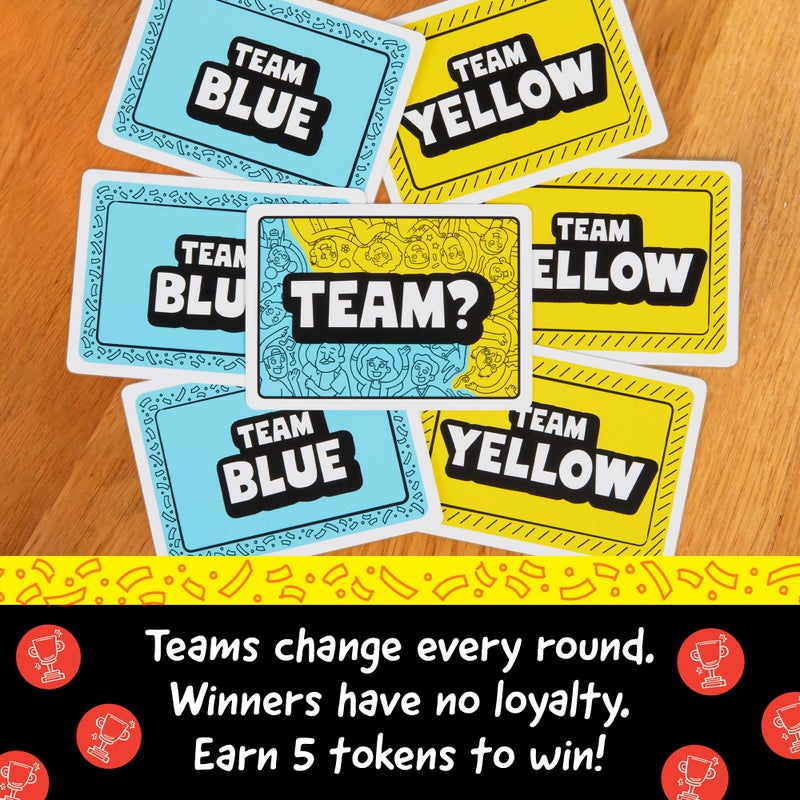 Exploding Kittens No Loyalty â€“ Win Challenges, Switch Teams, Repeat â€“ Chaotic Party Game for Large Groups, and Holidays â€“ 4â€“20 Players Ages 7+ - Image 5
