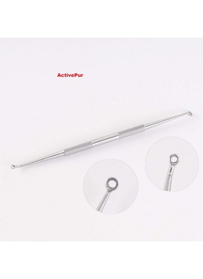 ActivePur - Blackhead Remover Pimple Comedone Extractor Tool Best Acne Removal Kit For Blemish Whitehead Popping Zit Removing For Risk Free Nose Face Skin With Metal Case5 Pieces Set. - Image 1