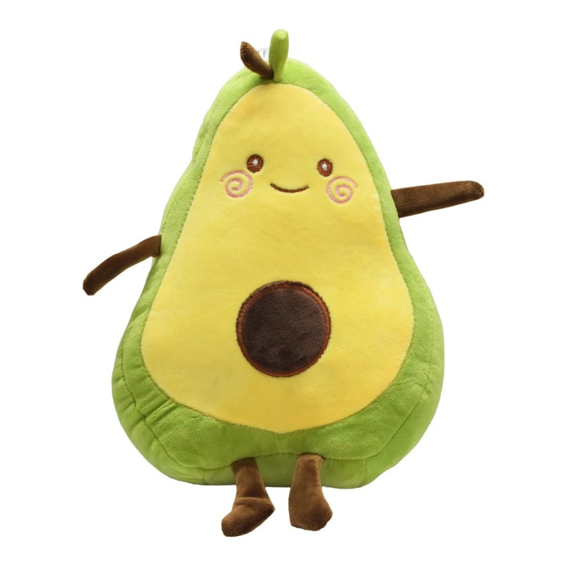 Ultra 10 inch Spongy Avocado Fully Stuffed Premium Soft Plush Cushion Pillow for Kids in Green | Animal Toy | Birthday Gift | Anniversary | Christmas | Diwali | Home Décor - Image 1