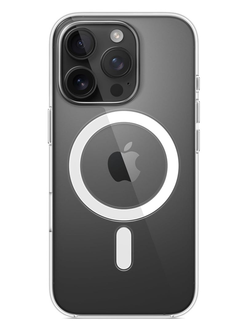 eBarakah iPhone 16 Pro Silicone Case Compatible with MagSafe | (MagU), Revolutionary iCrystal Tech Clear Cover, Miltary Grade Protection, Anti-Scratch, Camera Protective, Magnetic Ultra Slim for iPhone 16 Accessories | MagSafe Compatible iPhone Cover - Image 2