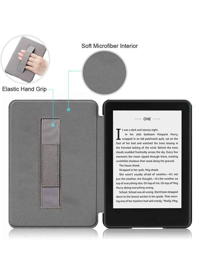 حالة 7 بوصة Paperwhite 12th Gen 2024 و Colorsoft Signature Edition 2024 مع حزام اليد وميزة إيقاظ النوم التلقائي (رف الكتب الذهبي) - Image 3