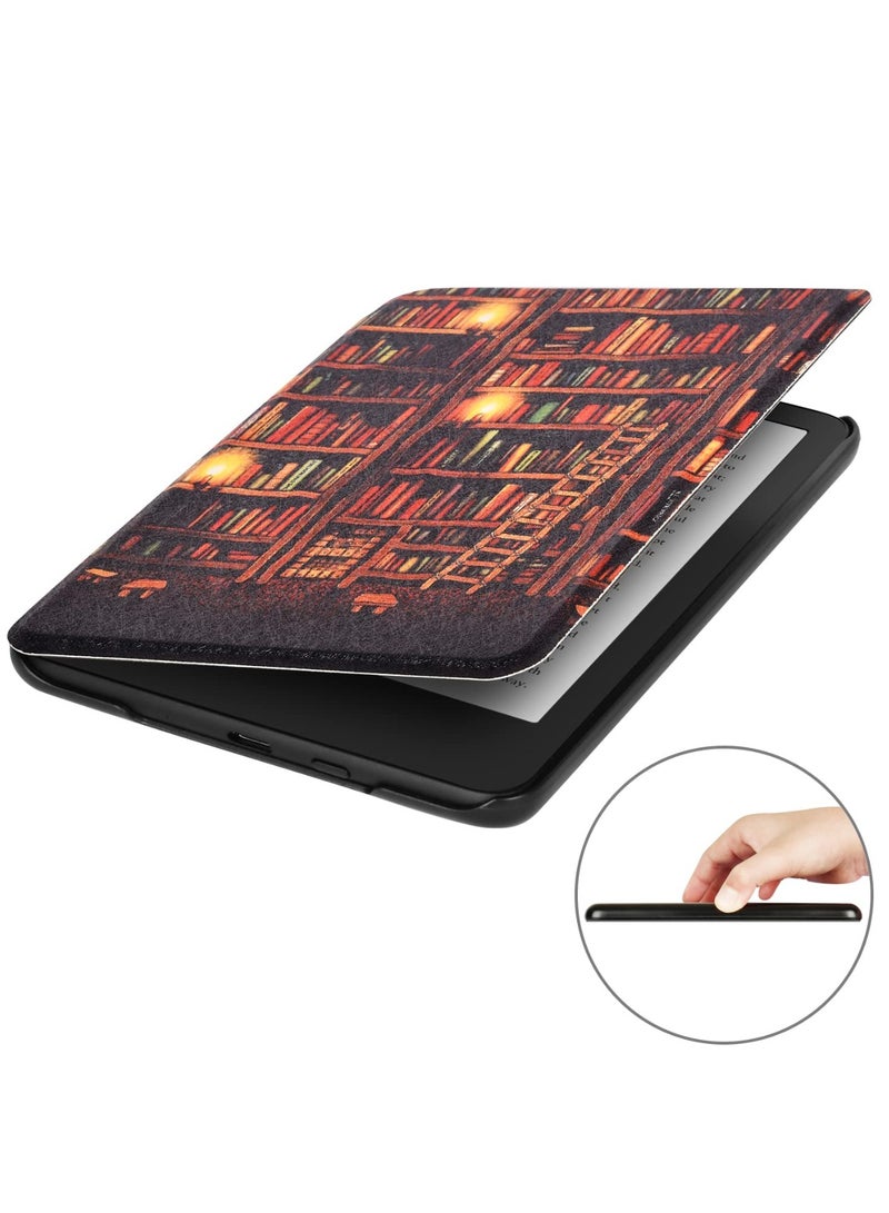 حالة 7 بوصة Paperwhite 12th Gen 2024 و Colorsoft Signature Edition 2024 مع حزام اليد وميزة إيقاظ النوم التلقائي (رف الكتب الذهبي) - Image 5