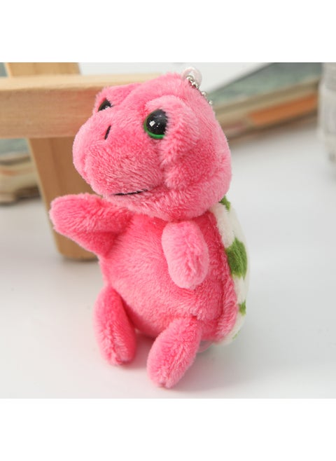 Cute Big Eyes Turtle Plush Keychain CharmRose red-Keychain Rose red-Keychain