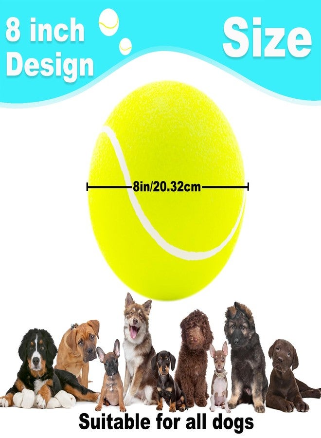 Banfeng Giant 8" Dog Tennis Ball Big Pet Toys Outdoor Sport Ball Interactive Toy for Small Medium Larger Dag(Yellow) - Image 2