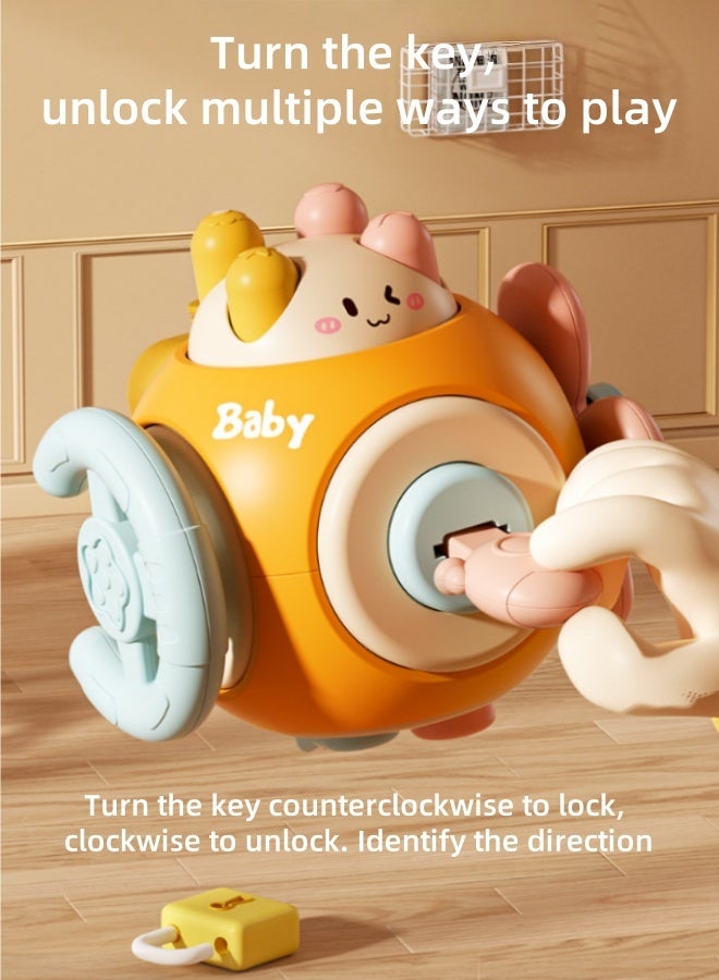 6 in 1 Baby Busy Cube Toy,6-Sided Montessori Sensory Activity Cube with Fine Motor Skills Learning,Travel Fidget Toys,Kid Education Learning Activity,Birthday Gift 6-18 Month 1 2 Year Old Boy Girl - Image 3