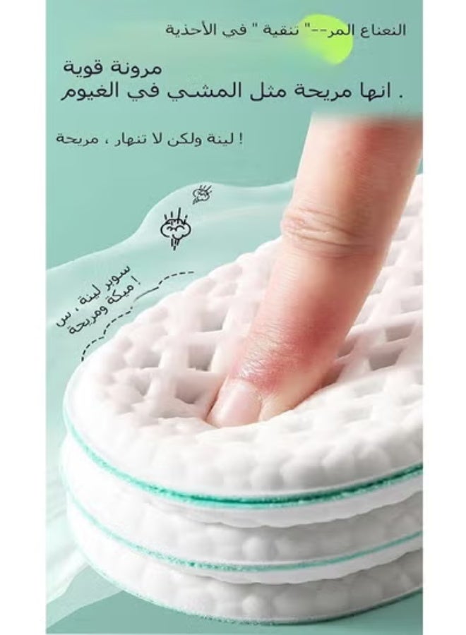 JOUDIYA 245-250mm Memory Foam Insoles, Breathable Sports Shoe Inserts for Men and Women with Shock Absorption, Anti-Ordor Shoe Soles, Cuttable - Image 5