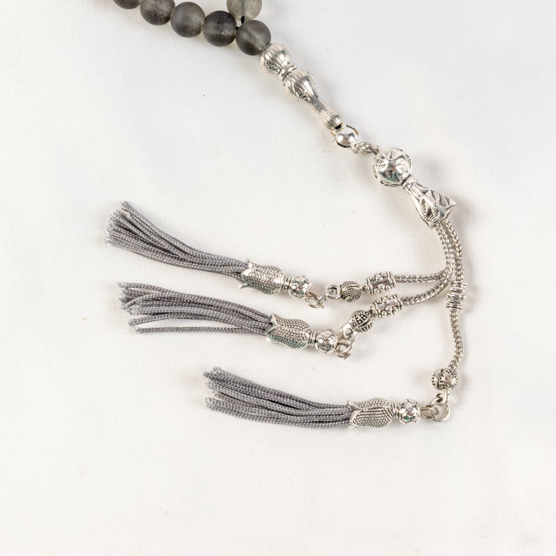 Fabulous Gray Opal Stone Prayer Bead of 33 Beads - Image 4