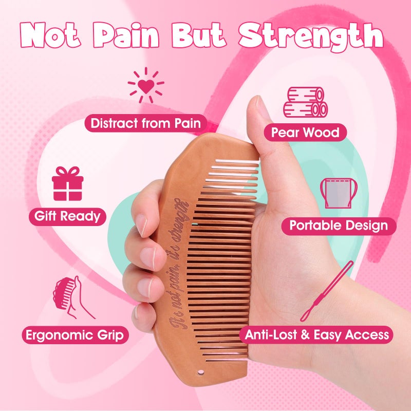 OAKDOLCHE Wooden Birth Comb, Pregnancy Must Haves Labor Comb, Labor and Delivery Essentials, Thoughtful Gifts for Expectant Moms - Image 4