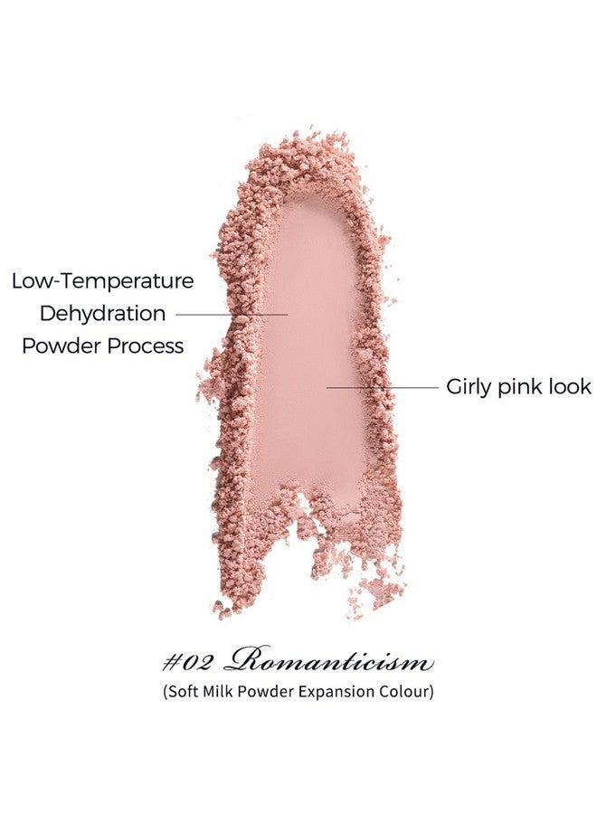 فلاور نوز أحمر خدود منقوش من فلاور نوز سوان باليه، لمسة نهائية غير لامعة، أحمر خدود قابل للبناء والدمج للخدود، ناعم ويدوم طويلاً للفتيات والنساء (02 رومانتيكسم، 5 جرام) - Image 2