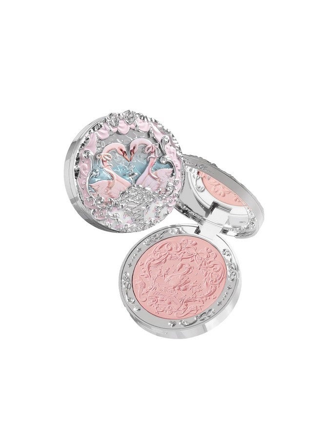 فلاور نوز أحمر خدود منقوش من فلاور نوز سوان باليه، لمسة نهائية غير لامعة، أحمر خدود قابل للبناء والدمج للخدود، ناعم ويدوم طويلاً للفتيات والنساء (02 رومانتيكسم، 5 جرام) - Image 1