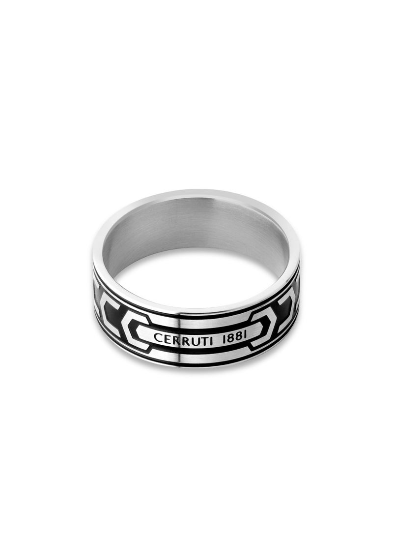 CERRUTI 1881 Bold Black Finger Ring For Men 64  - Image 1