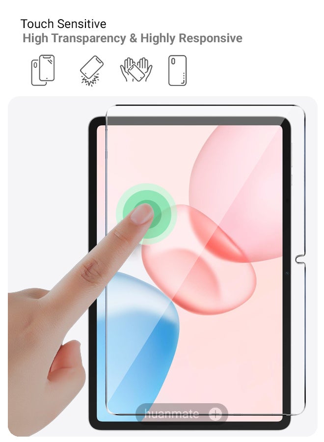 huanmate Honor Pad 10 12.1 Inch Tempered Glass Screen Protector – High Transparency, Delicate Touch, Anti-Explosion, Smooth Arc Edges, Easy Installation, Screen Protector for Honor Pad 10 12.1 Inch - Image 4