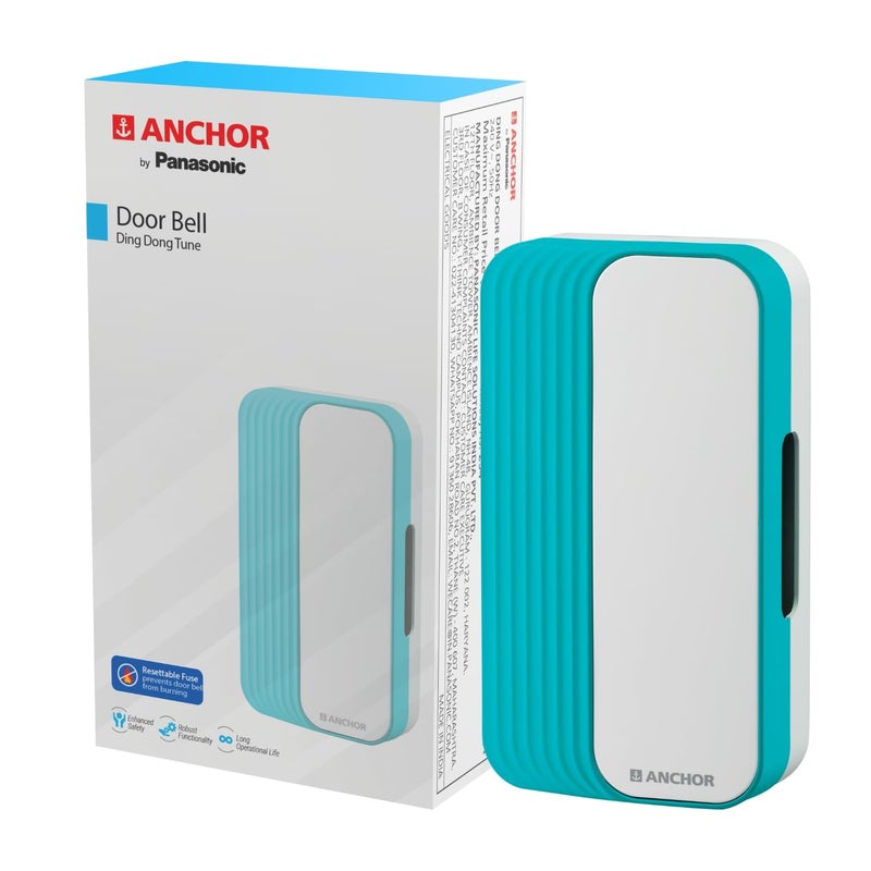 Anchor by Panasonic Resettable Ding Dong Doorbell | Calling Bell for Home | Door Bell for Office, School (38915) - Image 1