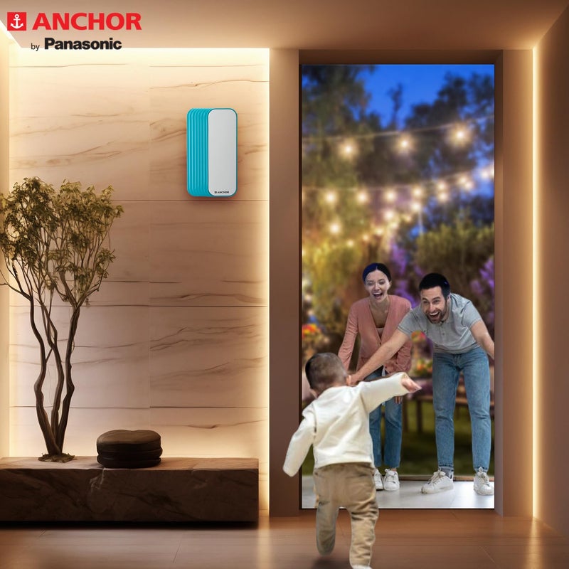 Anchor by Panasonic Resettable Ding Dong Doorbell | Calling Bell for Home | Door Bell for Office, School (38915) - Image 4