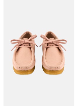 clarks Women Standard Wallabee Lace Up Casual Shoes, Blush Pink  - Image 4