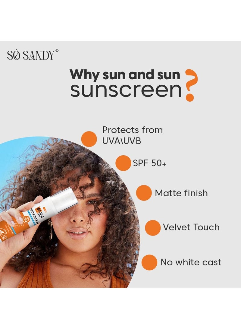So Sandy Sun & Sun - Sunscreen Gel SPF 50+ The first sunscreen with certified UVA/UVB / "PA++++" protection from So Sandy - Image 3