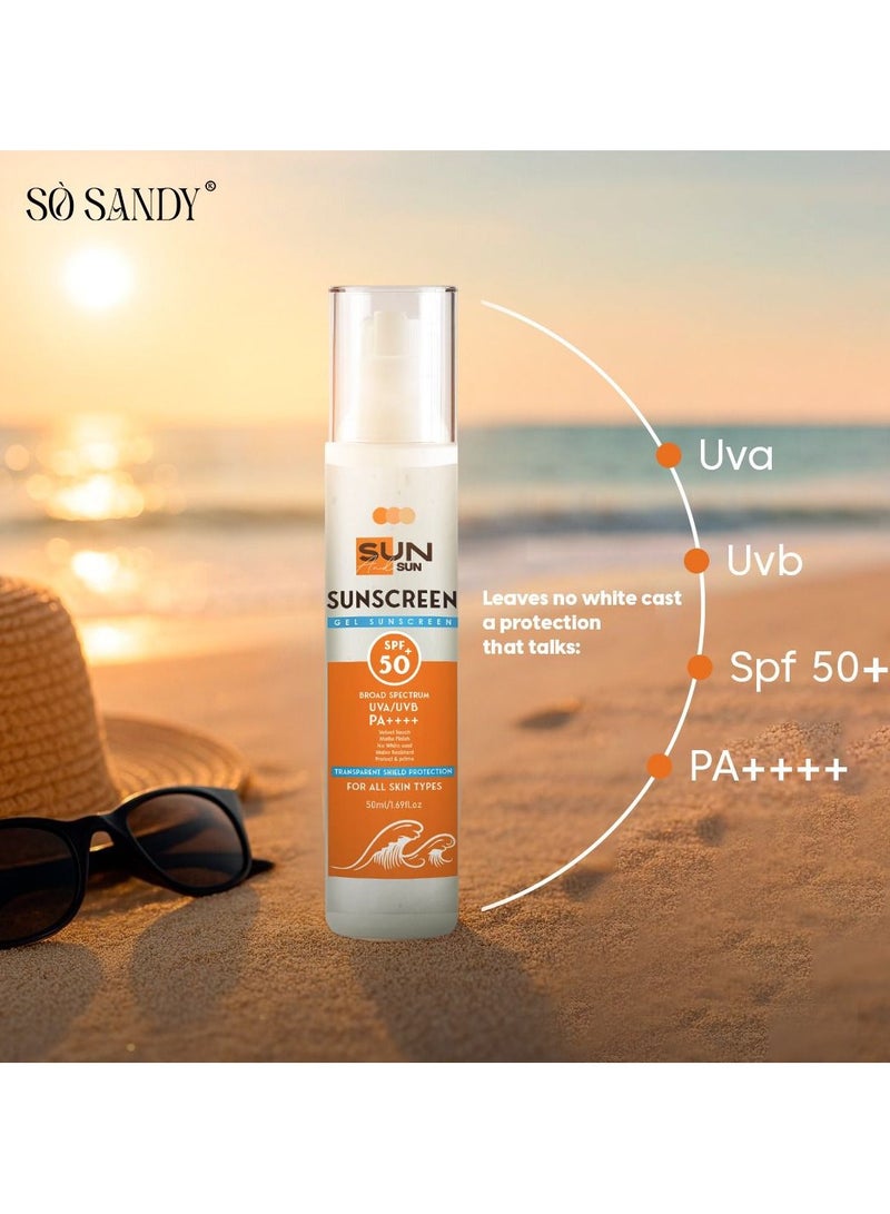 So Sandy Sun & Sun - Sunscreen Gel SPF 50+ The first sunscreen with certified UVA/UVB / "PA++++" protection from So Sandy - Image 5