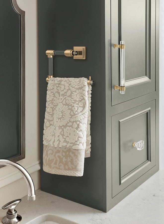 Amerock BH36062CCZ Glacio Clear/Champagne Bronze Towel Ring - 5-7/16 in (138 mm) Length - Hand Towel Holder for Bathroom Wall and Small Kitchen - Bath Accessories - Image 3