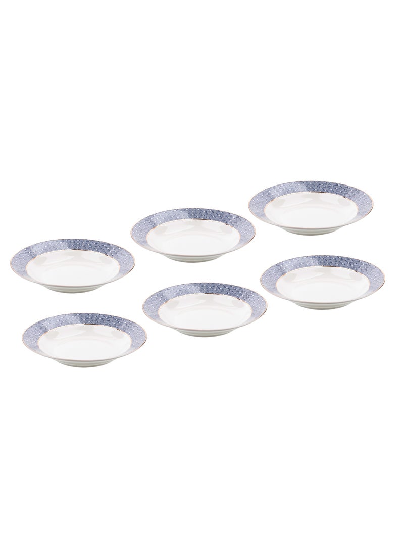Hic 20 Piece Porcelain Dinner Set Blue With Gold  - Image 3