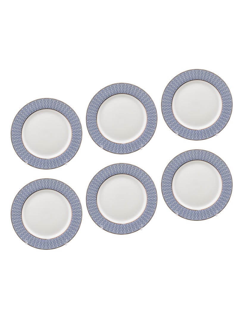Hic 20 Piece Porcelain Dinner Set Blue With Gold  - Image 5