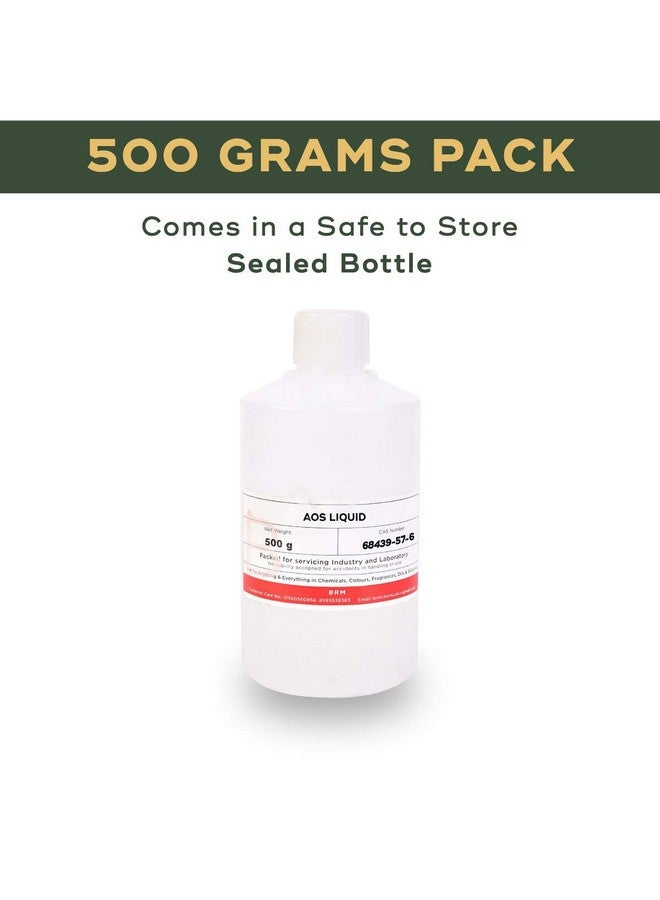 BRM CHEMICALS BRM Chemicals AOS Liquid - 500 Grams Alpha Olefin Sulfonate Liquid For Shampoo Making, Lotion, Creams, Cosmetic Making & DIY Personal Care For Face, Hair, Skin & Body - Image 2