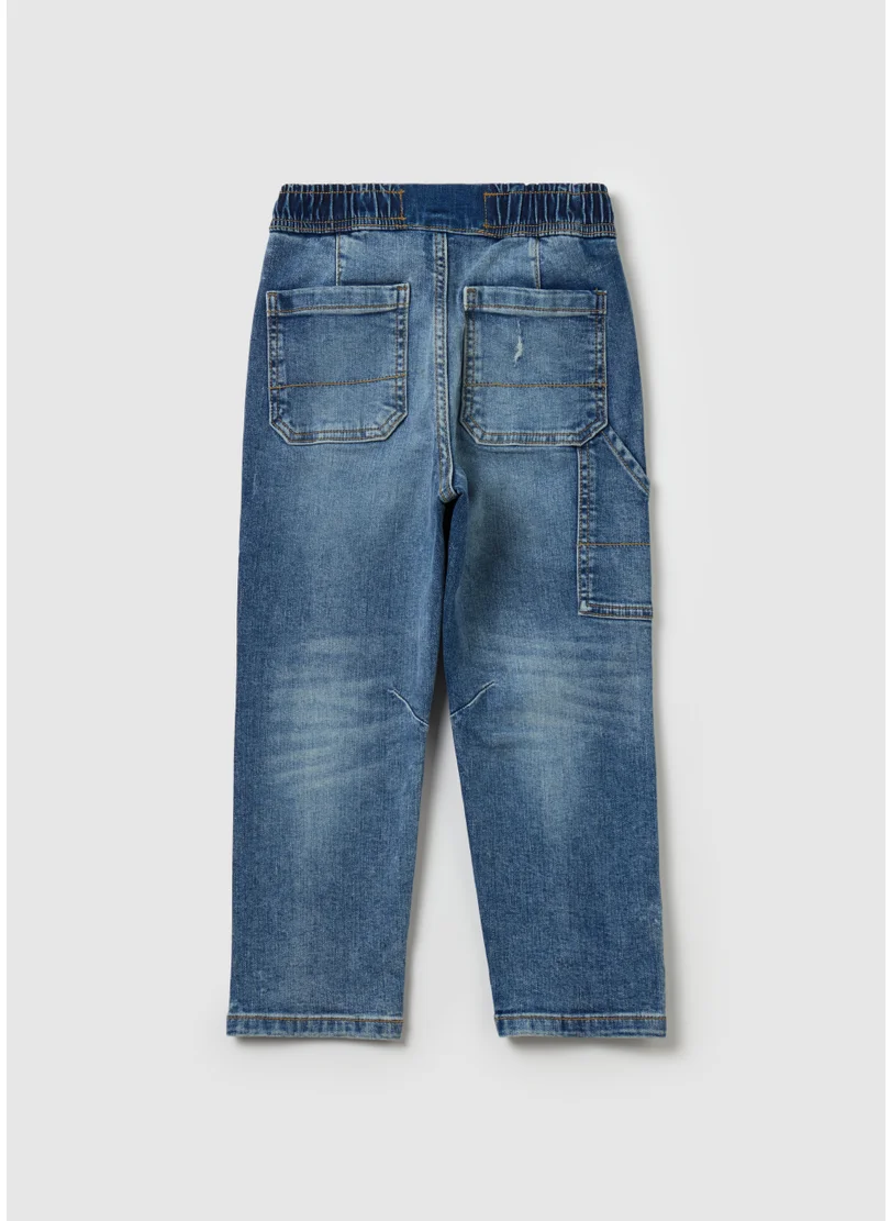 Ovs Denim joggers with drawstring
