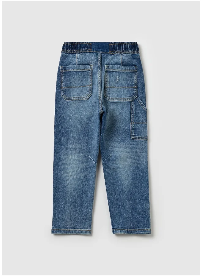 Ovs Denim joggers with drawstring