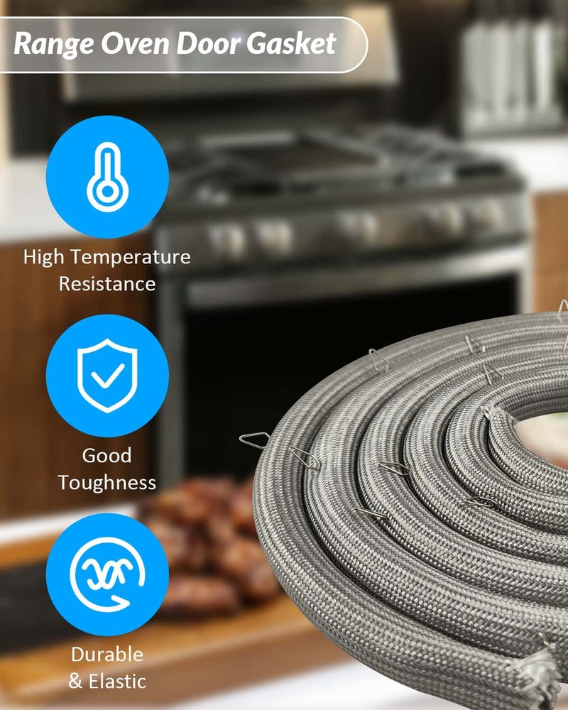 Nahntaipy حشية باب الفرن من Nahntaipy مناسبة لـ Crosley/Admiral/Amana/Hardwick/Jenn Air/Magic Chef/Maytag/Kenmore يستبدل W10162384 Wpw10162384 - Image 3