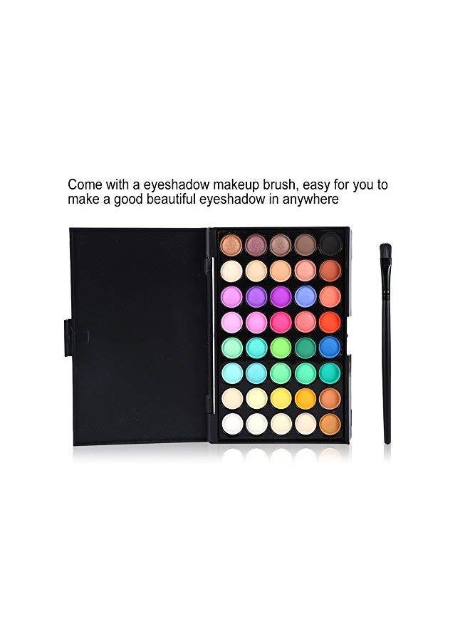 Generic - Eyeshadow Palette Matte Eye Shadow Makeup Kit Set Shimmer Cosmetic Powder Tool 40 Color With Brush(#2) - Image 1