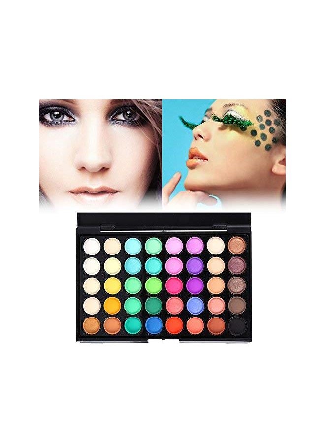 Generic - Eyeshadow Palette Matte Eye Shadow Makeup Kit Set Shimmer Cosmetic Powder Tool 40 Color With Brush(#2) - Image 1