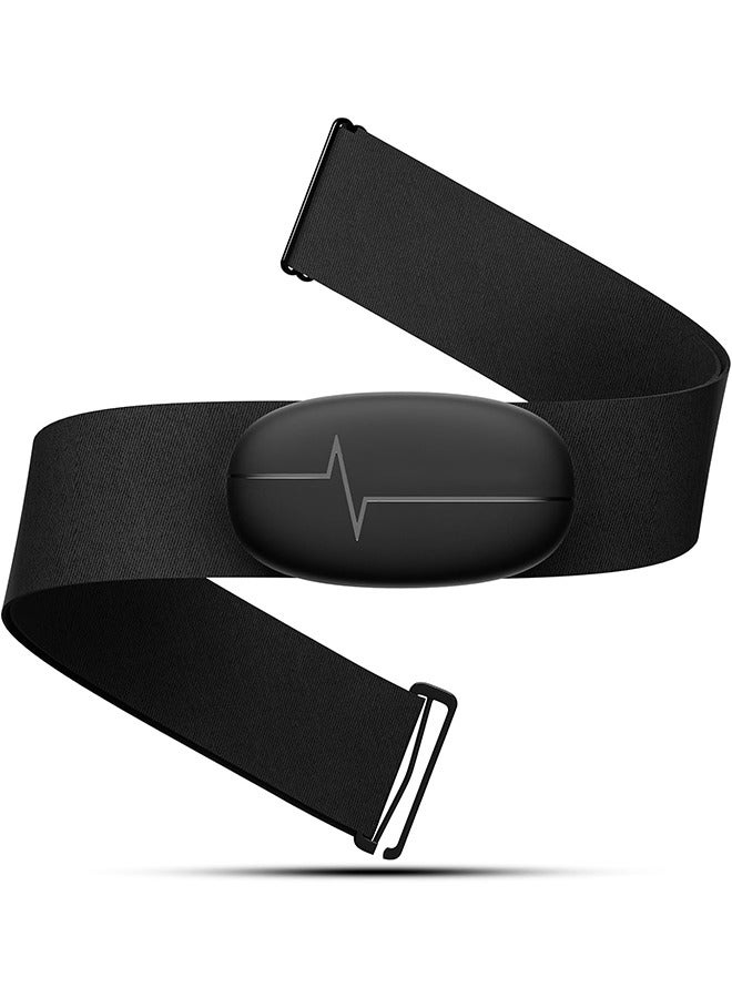 general Heart Rate Monitor Chest Strap H6M, Bluetooth ANT+ Heart Rate Monitor Chest Sensor with 400H Battery, HRM Works with Strava/Wahoo Fitness/Polar Beat/Peloton/Zwift/DDP Yoga App - Image 1