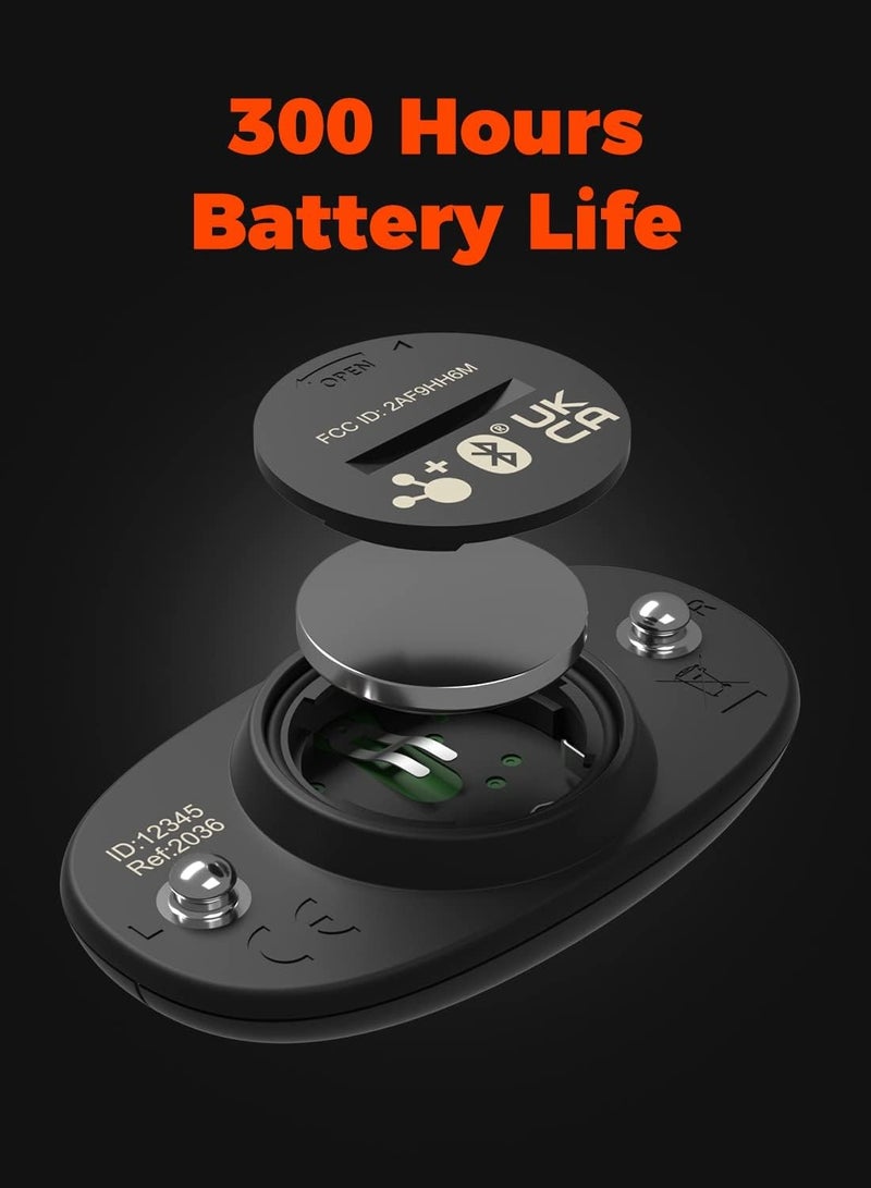 general Heart Rate Monitor Chest Strap H6M, Bluetooth ANT+ Heart Rate Monitor Chest Sensor with 400H Battery, HRM Works with Strava/Wahoo Fitness/Polar Beat/Peloton/Zwift/DDP Yoga App - Image 2