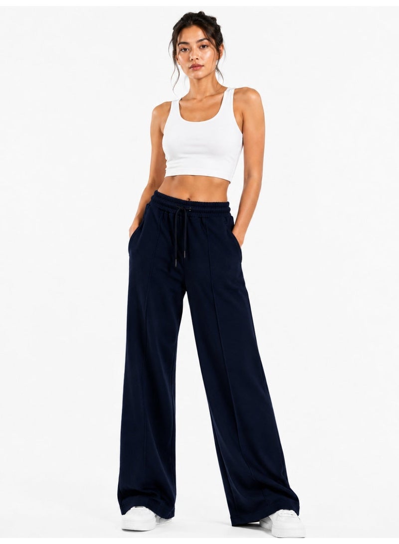Caesar Women's wide-leg trousers in Hashira fabric. - Image 1