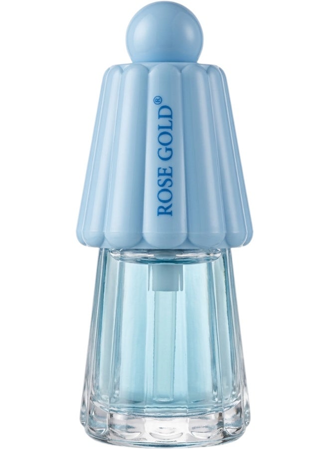 ROSE GOLD Lip Oil Moisturizing and Nourishing Lip Treatment for Dry, Chapped, and Sensitive Lips, Provides Natural Glossy Finish, Lightweight Non-Sticky Formula with Paraffinum Liquidum, Ethylhexyl Palmitate, Silica Dimethyl Silylate, Available in Pastel Colors Including Pink, Orange, Purple, Blue, Green, Yellow, Crystal Clear 6ml Bottle, Ideal for Daily Use Alone or Over Lipstick, Hydrates, Nourishes, Adds Healthy Shine, Plumps and Smooths Lips, Travel-Friendly, Premium Cosmetic Lip Care Product - Image 1