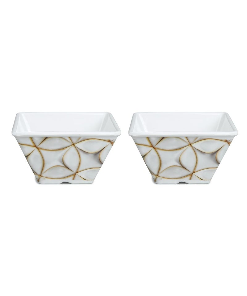 Bataniya Triple Coated 4-Piece Dinner Set, a Testament to Sophistication and Durability in Melamin Crockery. - Image 3