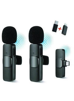ELTRAZONE Wireless Microphone Lavalier Microphone 2 in 1 for iPad YouTube Facebook Live Streaming Vlog Audio Recording Cordless Mini mic with noise reduction and Plug-Play  - Image 1