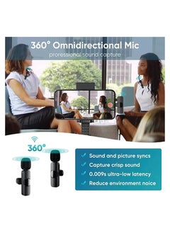 ELTRAZONE Wireless Microphone Lavalier Microphone 2 in 1 for iPad YouTube Facebook Live Streaming Vlog Audio Recording Cordless Mini mic with noise reduction and Plug-Play  - Image 4