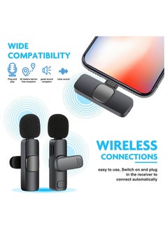 ELTRAZONE Wireless Microphone Lavalier Microphone 2 in 1 for iPad YouTube Facebook Live Streaming Vlog Audio Recording Cordless Mini mic with noise reduction and Plug-Play  - Image 2