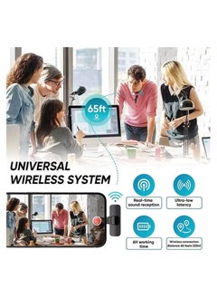ELTRAZONE Wireless Microphone Lavalier Microphone 2 in 1 for iPad YouTube Facebook Live Streaming Vlog Audio Recording Cordless Mini mic with noise reduction and Plug-Play  - Image 3