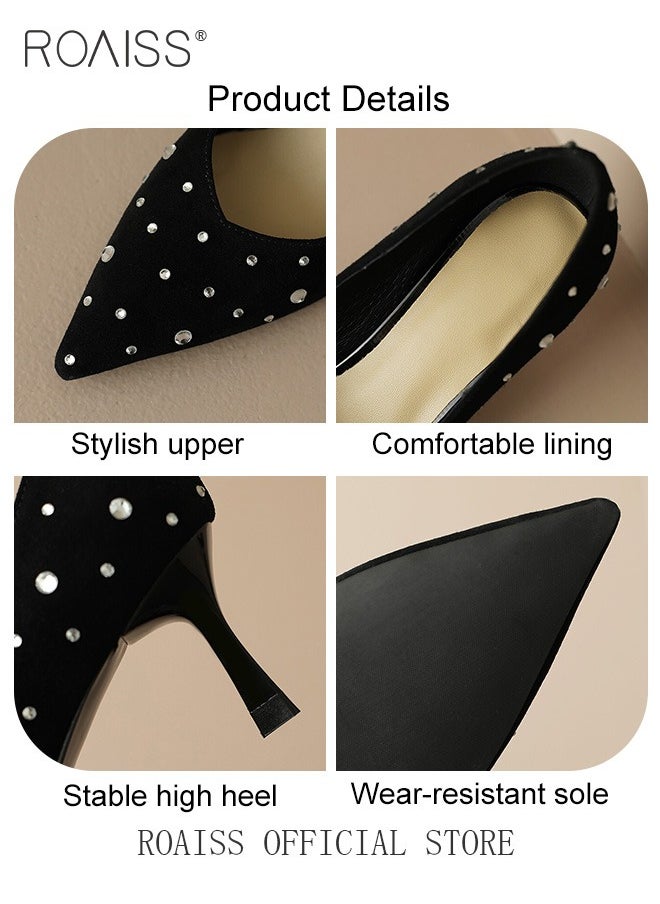 Women Pointed Toe Stiletto High Heels to Enhance Leg Lines Visually Slimming Luxurious Silk Satin Material with Side Hollow Design and Rhinestone Embellishments Perfect for Formal Events and Parties - pzsku/Z1FD3A58BFC40B25B2694Z/45/_/1732338805/f401c31b-c3a7-434a-82d3-b7b37ff07b64