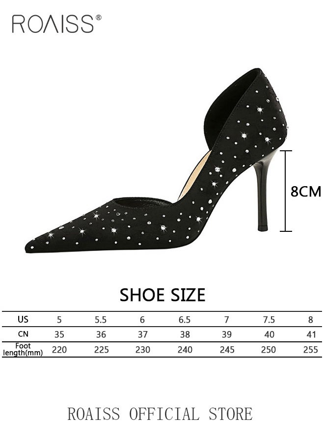 Women Pointed Toe Stiletto High Heels to Enhance Leg Lines Visually Slimming Luxurious Silk Satin Material with Side Hollow Design and Rhinestone Embellishments Perfect for Formal Events and Parties - pzsku/Z1FD3A58BFC40B25B2694Z/45/_/1732338806/a19c5cac-672c-435a-ac31-5541c8319712