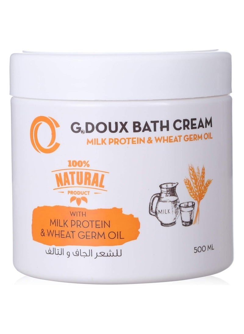 G.DOUX - Bath Cream With Milk Protein & Wheat Germ Oil 500ml - Image 1