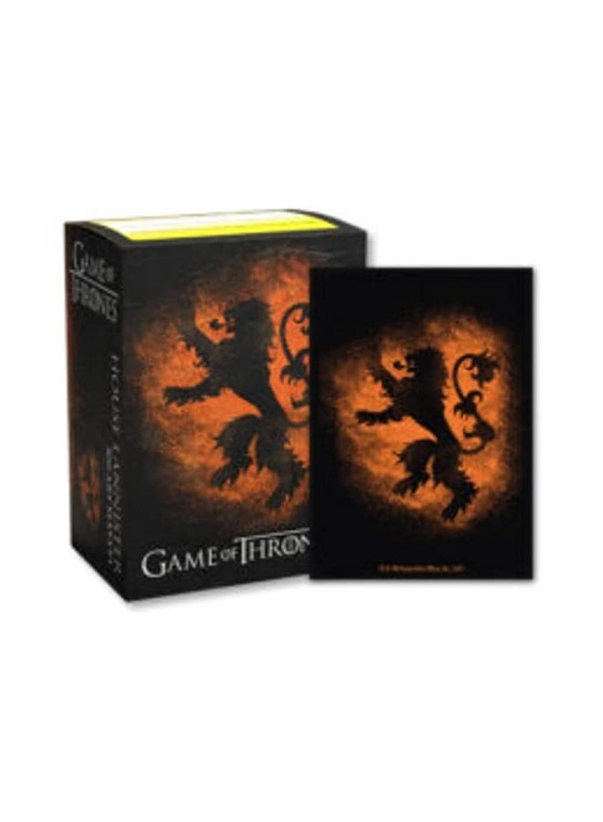 Arcane Tinmen Dragon Shield Burshed Art Sleeves 100ct Game of Thrones House Lannister - Image 1