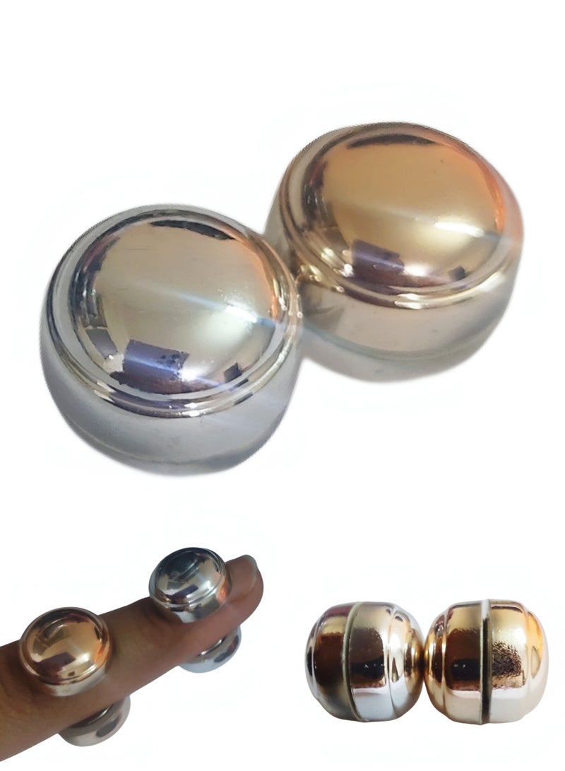 GoodBuy Set of two magnetic circle Hijab scarf women Turkish style pins - Image 1