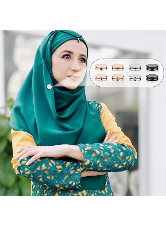 GoodBuy Set of two magnetic circle Hijab scarf women Turkish style pins - Image 4