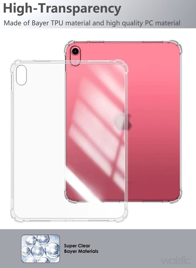 ولديك جراب شفاف لجهاز Apple iPad 2025 A16 مقاس 11 بوصة | جراب نحيف مرن من مادة TPU وممتص للصدمات من المطاط الناعم والسيليكون مناسب لجهاز Apple iPad 2025 A16 مقاس 11 بوصة - Image 4