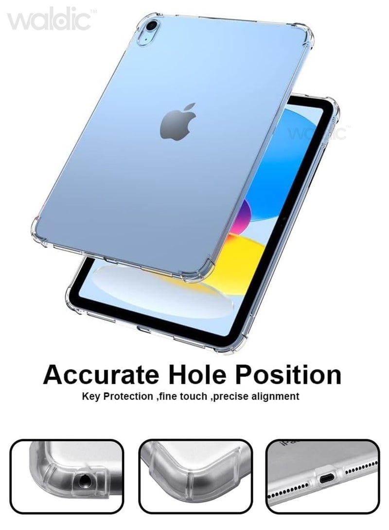 ولديك جراب شفاف لجهاز Apple iPad 2025 A16 مقاس 11 بوصة | جراب نحيف مرن من مادة TPU وممتص للصدمات من المطاط الناعم والسيليكون مناسب لجهاز Apple iPad 2025 A16 مقاس 11 بوصة - Image 3