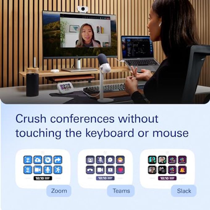 elgato Stream Deck Neo  8 Customizable Keys, 2 Touch Points, Speed Through Tasks & Workflows Control Word, Excel, Powerpoint, Teams, Zoom, Spotify And More, Drag-N-Drop Setup Works With Mac & Pc - Image 3