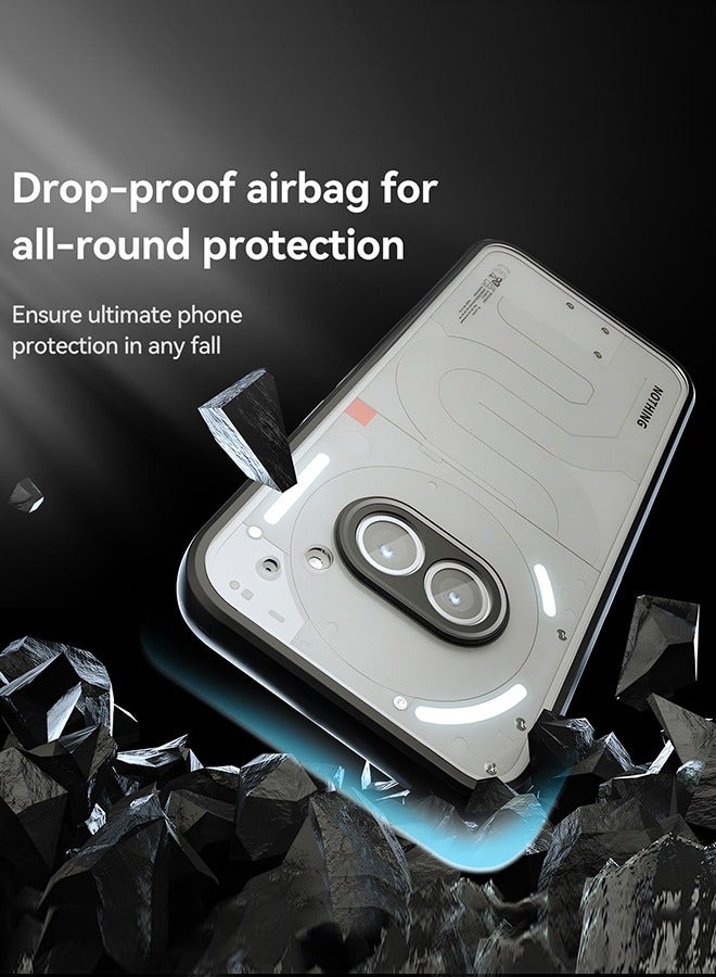 Tersely for Nothing Phone 2a / Nothing 2a Plus Case, Hard PC Back + Soft TPU Bumper Crystal Clear Slim Fit Lightweight Transparent Skin Cover Shockproof Non-Slip Anti-Yellow Protection - Image 5